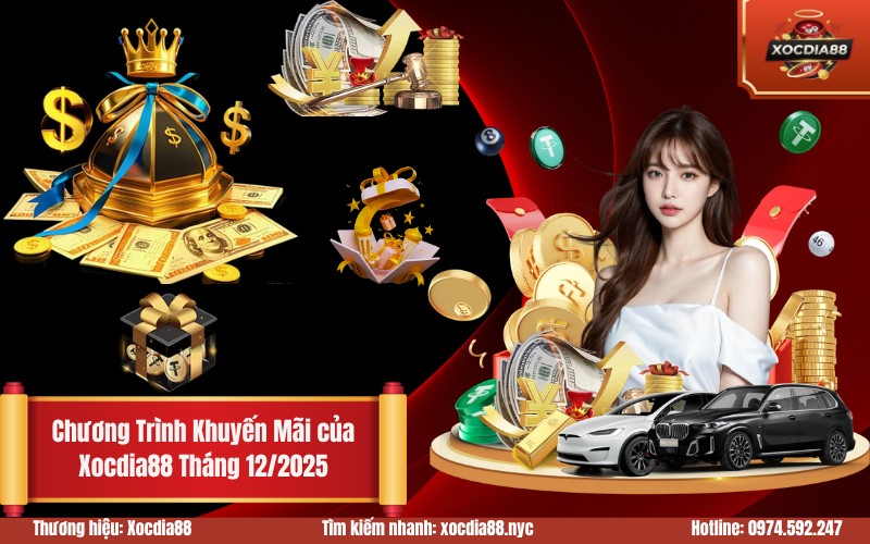 Chương Trình Khuyến Mãi của Xocdia88 Tháng 122025